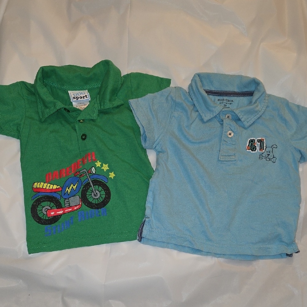 Sonoma & DDG Sport Set Of Two Baby Collared Polo Tees 12 Months